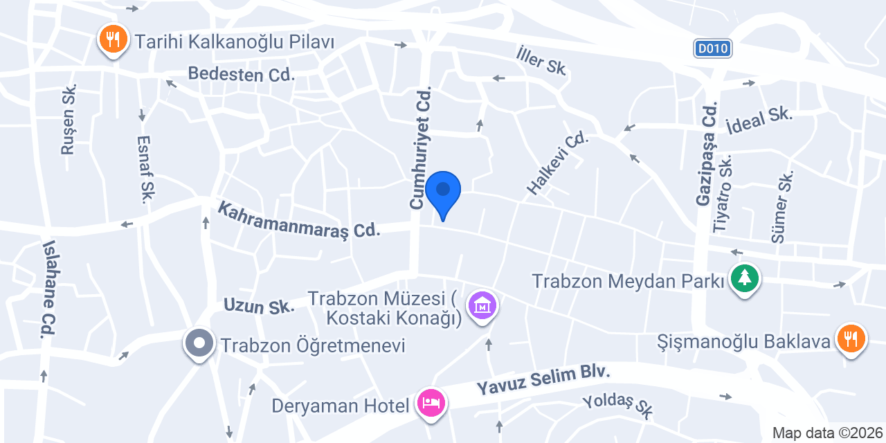Halkbank Trabzon Şubesi konumu