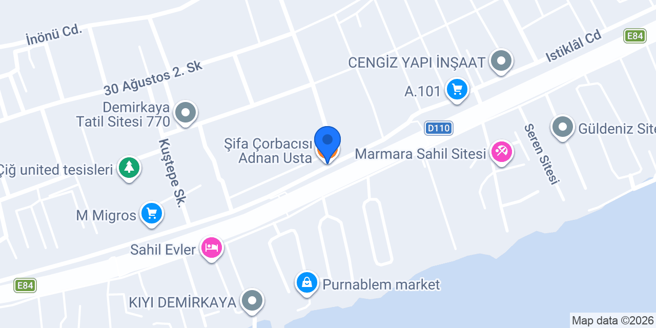 Şifa Çorbacısı Adnan Usta konumu