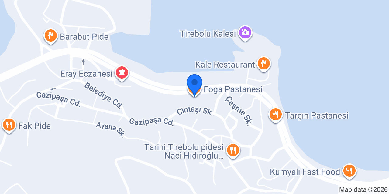 Foga Pastanesi konumu