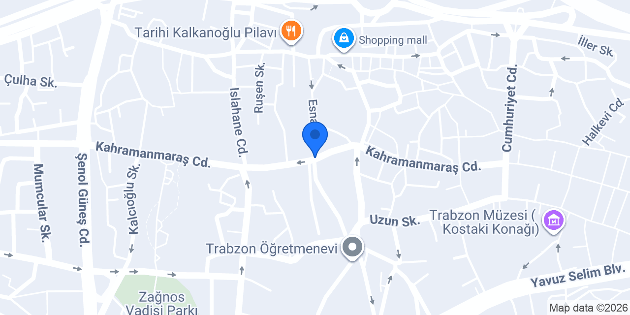 Ortahisar Dönercisi konumu