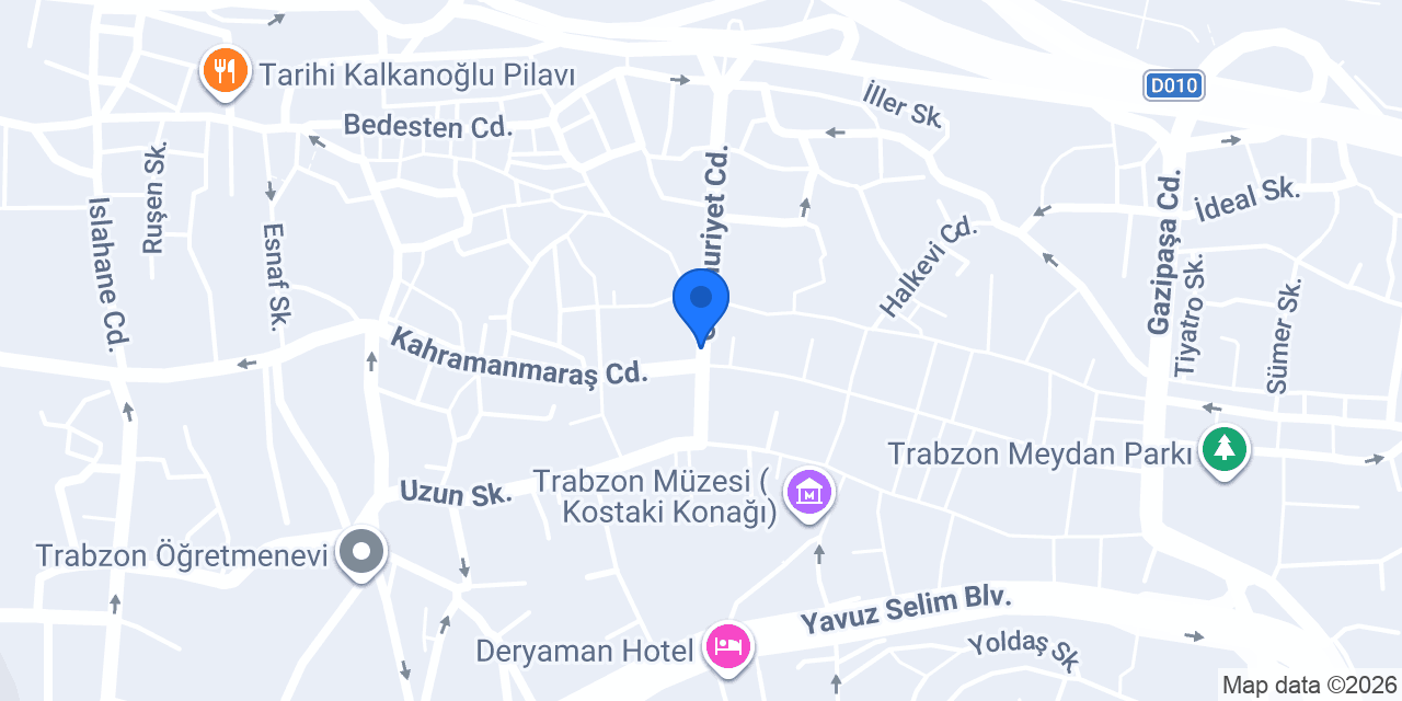 TRABZON ÇİÇEKÇİLER konumu