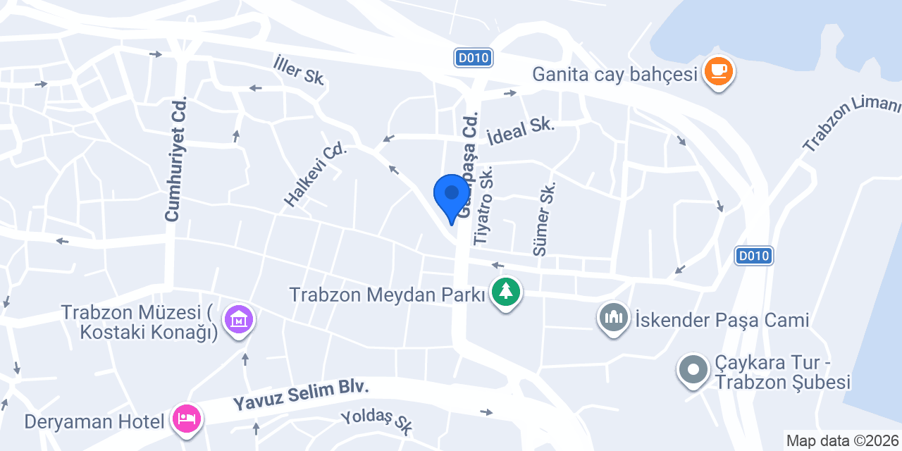 BUHARA ÇİÇEKCİLİK TRABZON ortahisar konumu