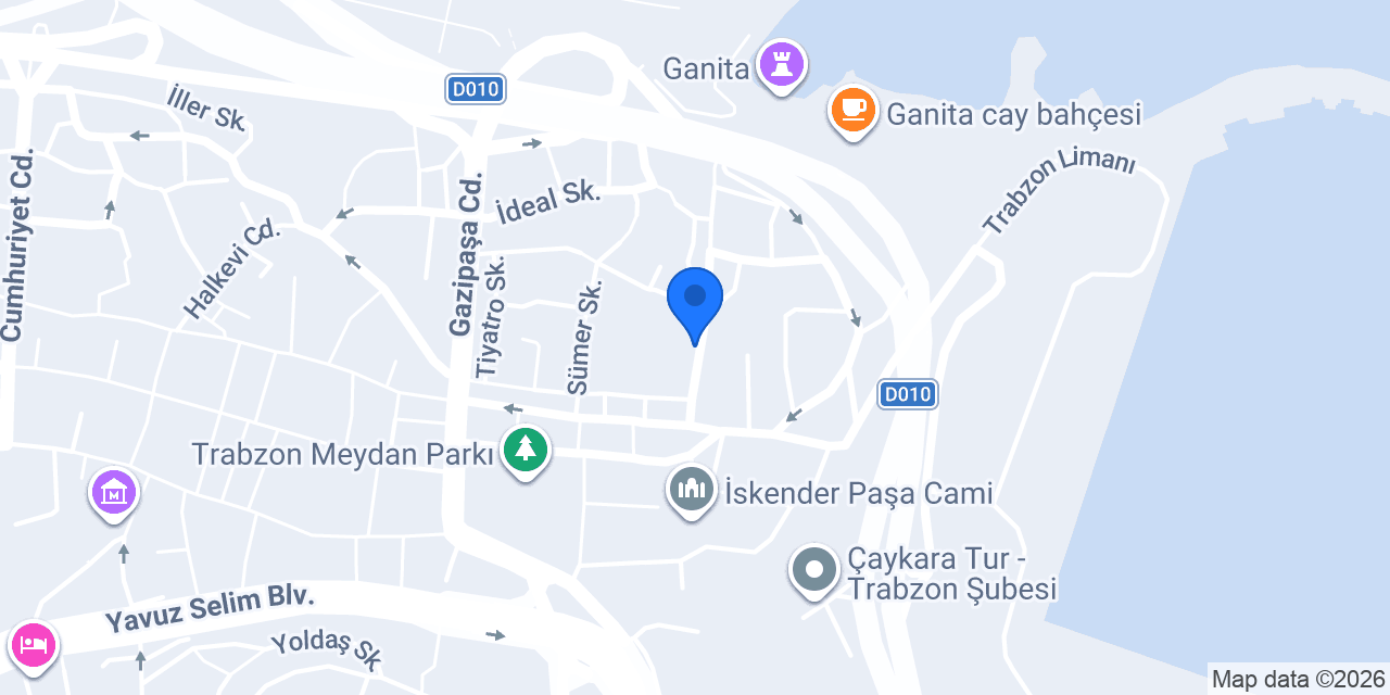 Kiraz ağacı Butik Cafe konumu