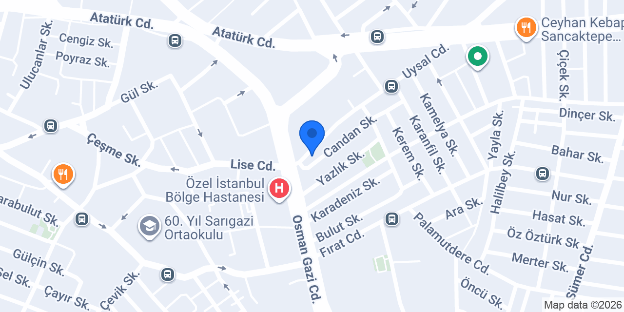 Ozan Erkek Kuaförü konumu