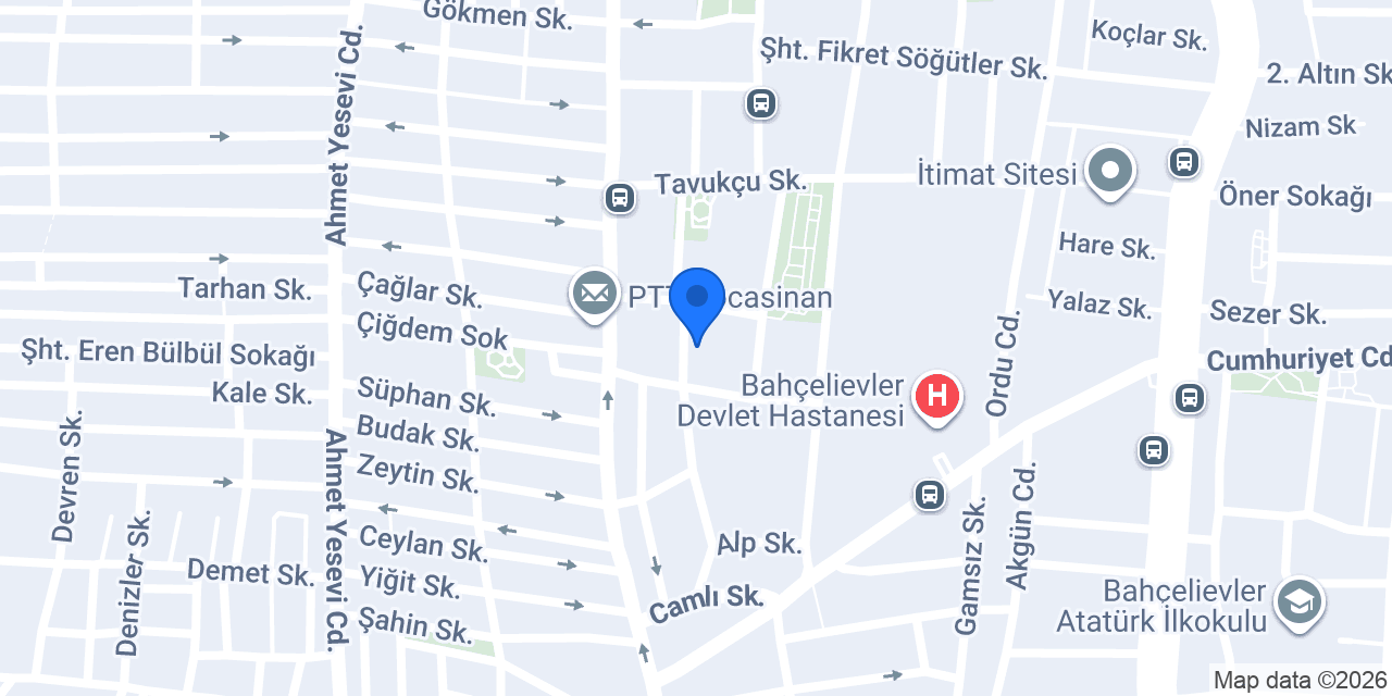Üç evler otopark ve yıkama konumu