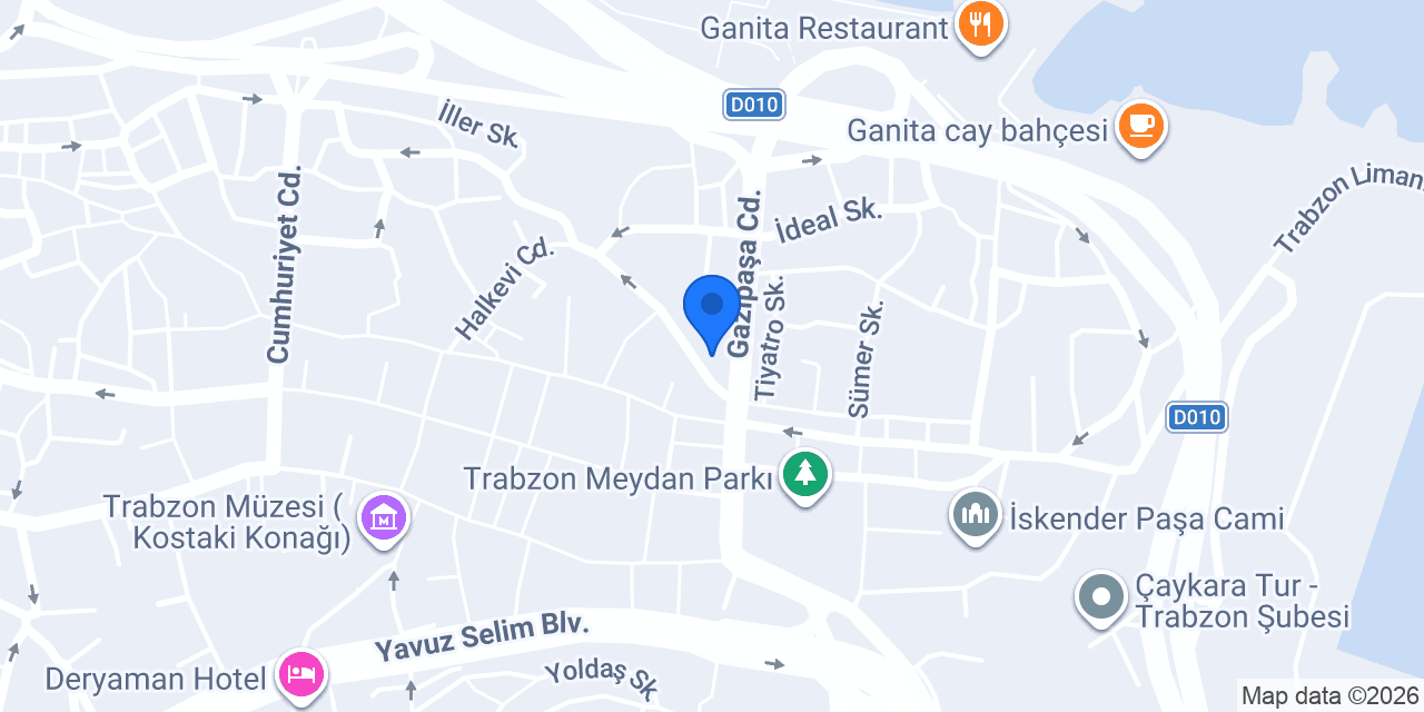 Trabzon SRC ODY ÜDY TMGD konumu