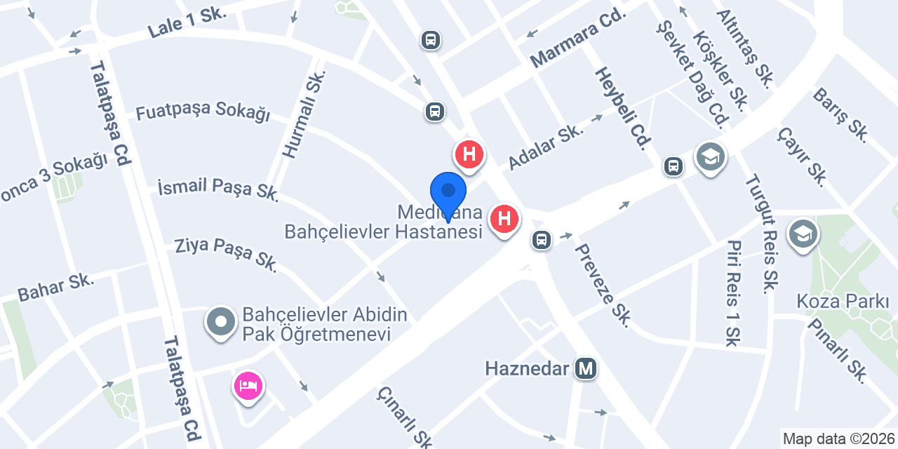 Haznedar Eczanesi konumu