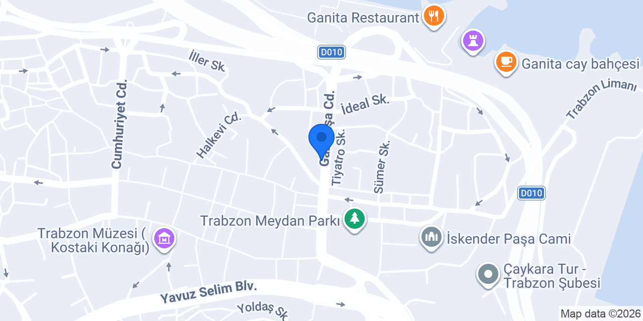 Katılımevim Trabzon Şube konumu