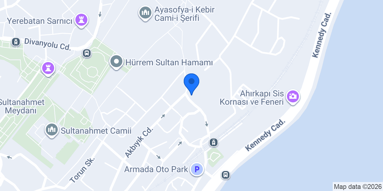 Sultanahmet Turizm Taksi konumu