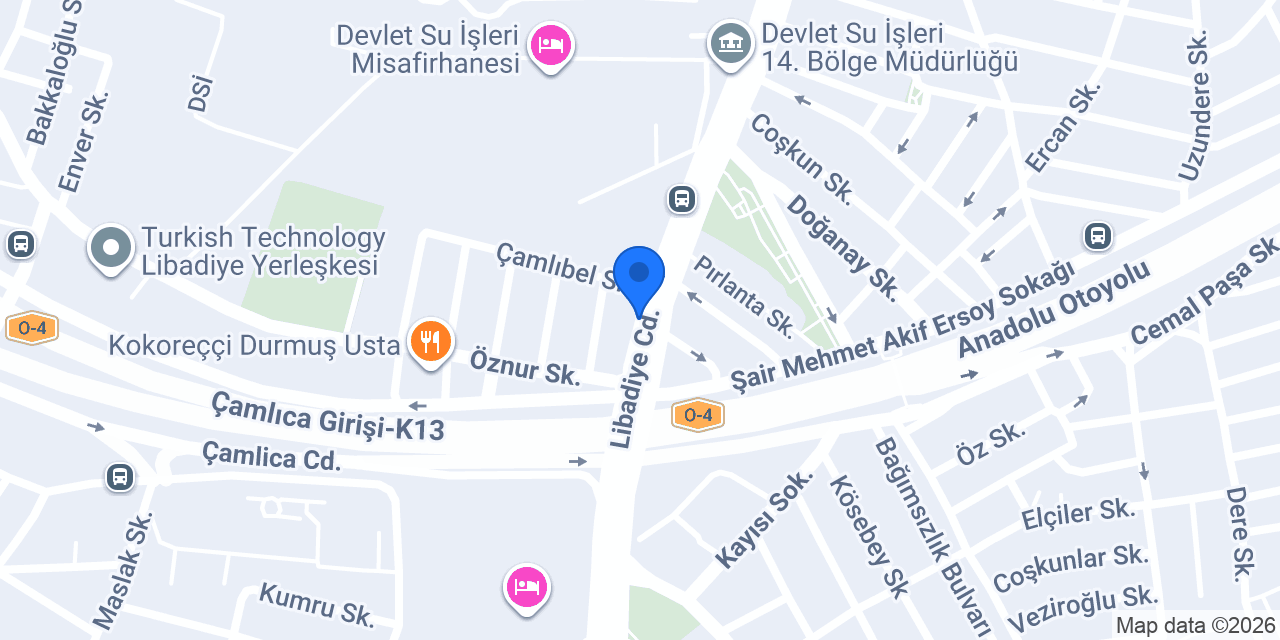 Yataş Bedding I Libadiye konumu