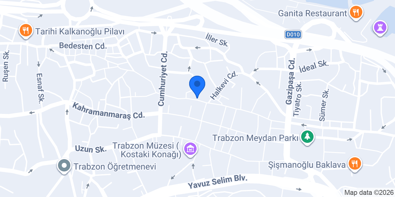 SecilStore Trabzon konumu