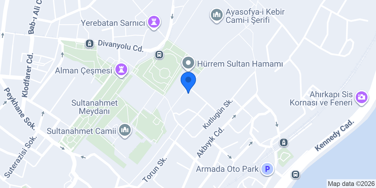 Yeşil Ev Restoran konumu