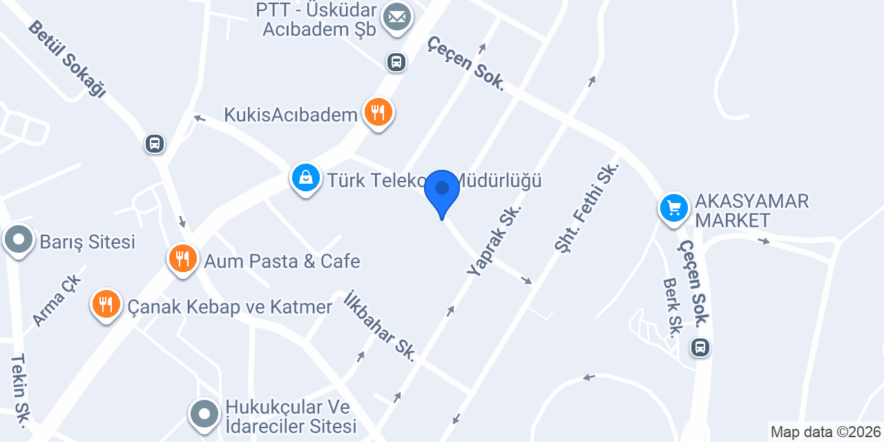 Badem Taksi Durağı konumu