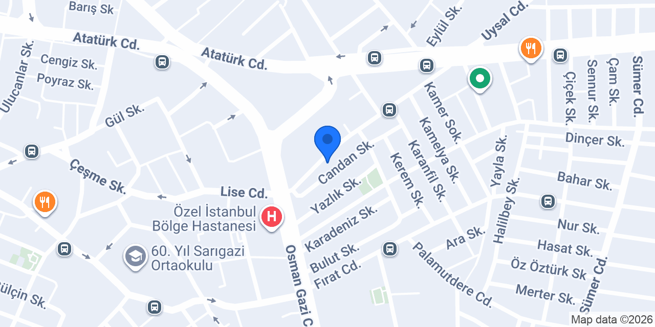 Liya Light Avize ve Aydınlatma konumu