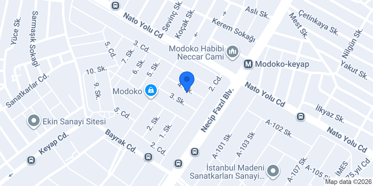 Engince Mobilya Modoko 1 konumu