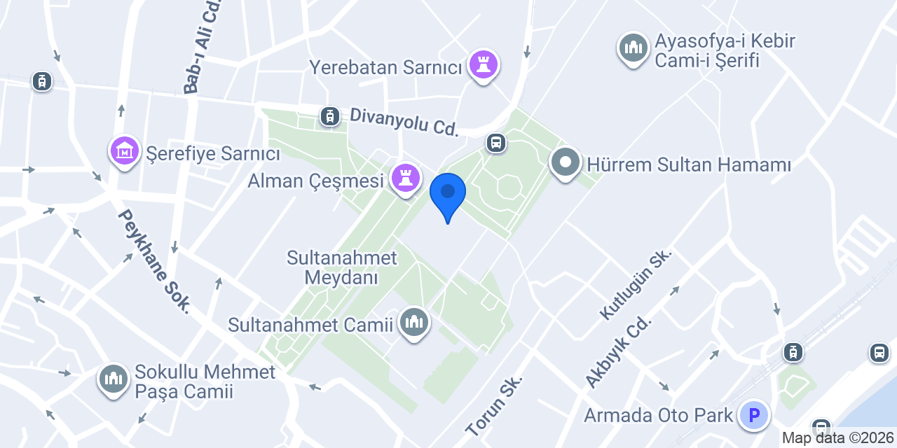 Sultanahmet Medresesi konumu
