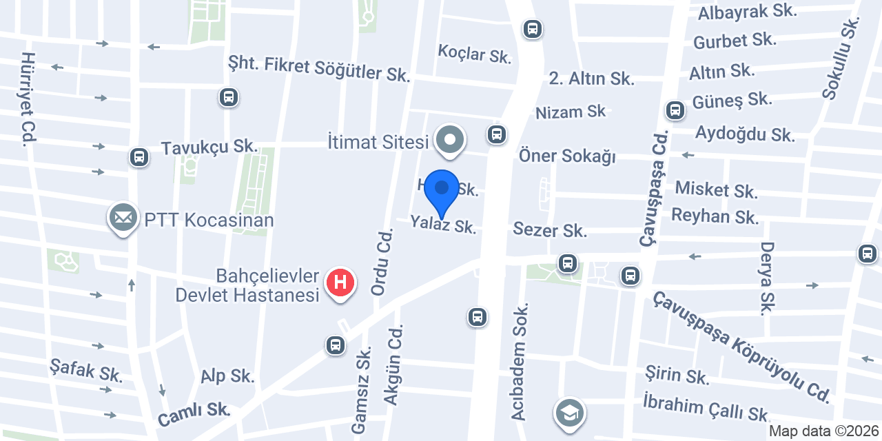 Çınar Akademi Koleji konumu