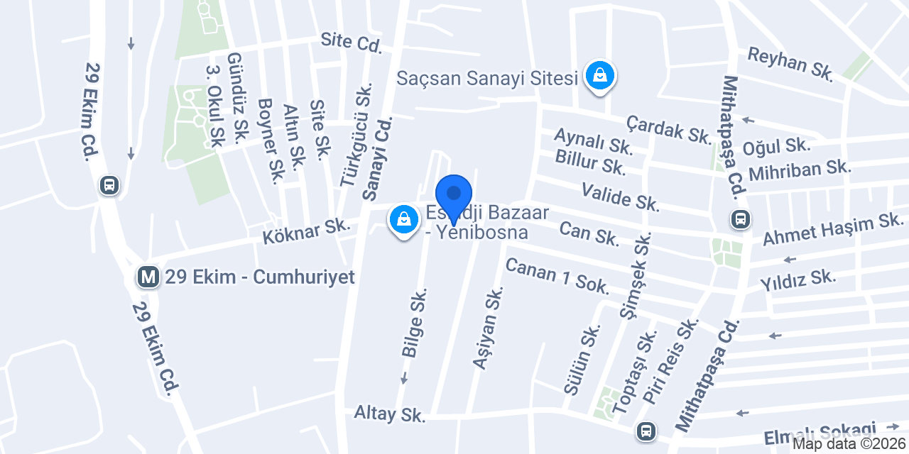 Asya Mobilya konumu
