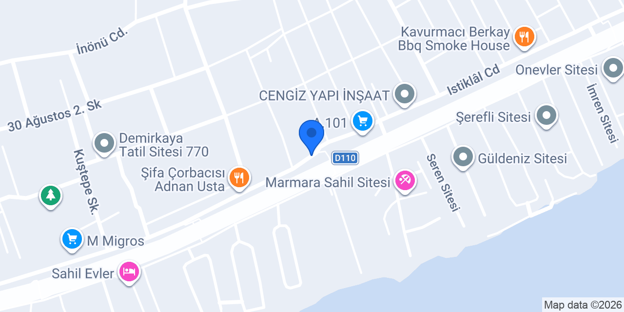 İsmet Yavuz Gayrimenkul A.Ş. konumu