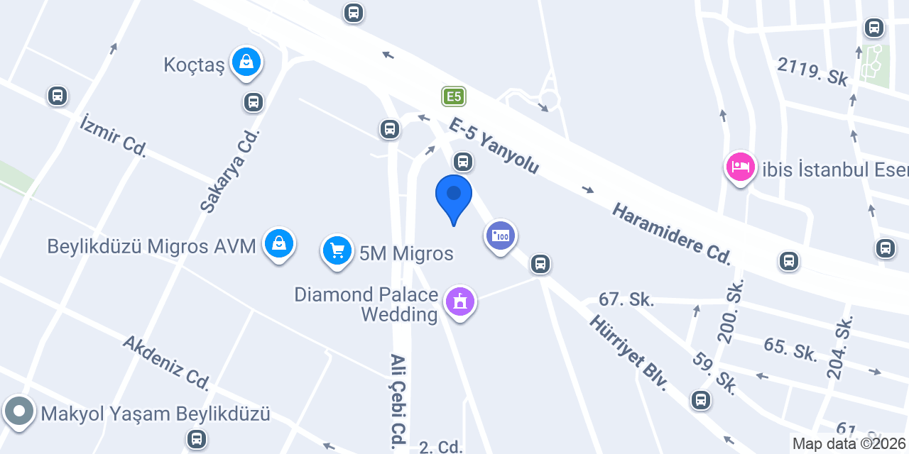 TEB Beylikdüzü Şubesi konumu