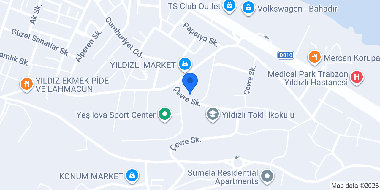 Tosbik Burger konumu