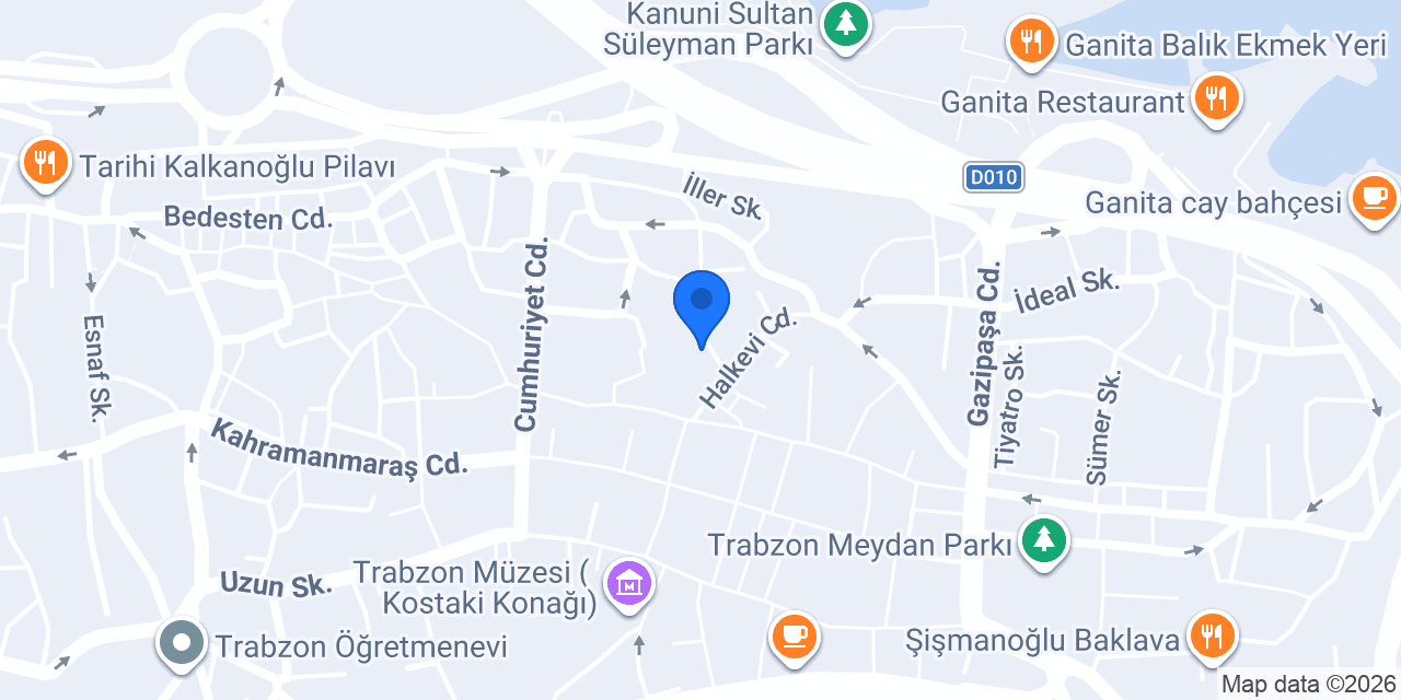 Trabzon Çizgi Eğitim Kurumları konumu