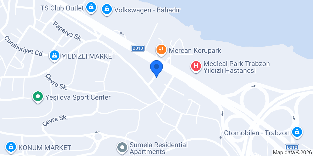 Trabzon Karavan Servis konumu