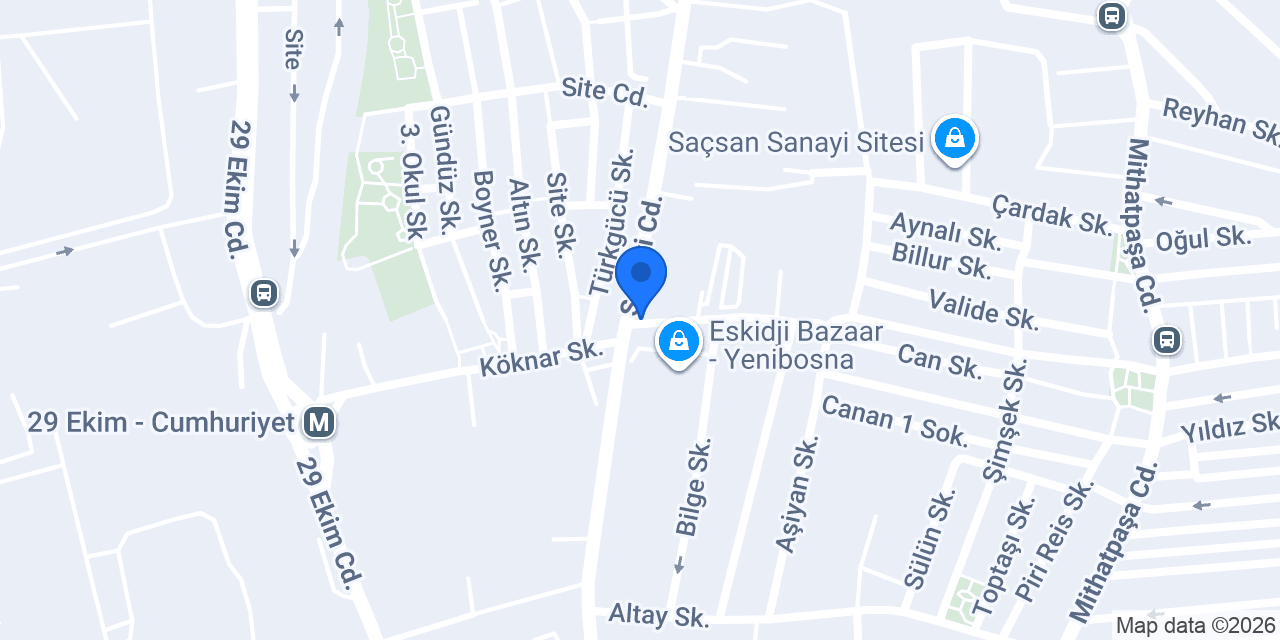 Demirok Mobilya Aksesuar konumu