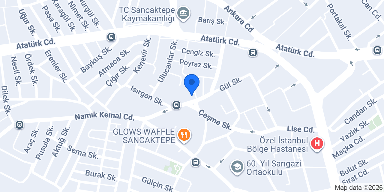 TOPRAK FIRIN PASTANE & CAFE konumu