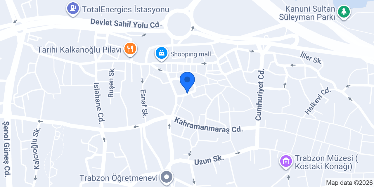 TRABZON PAŞA HAMAMI konumu