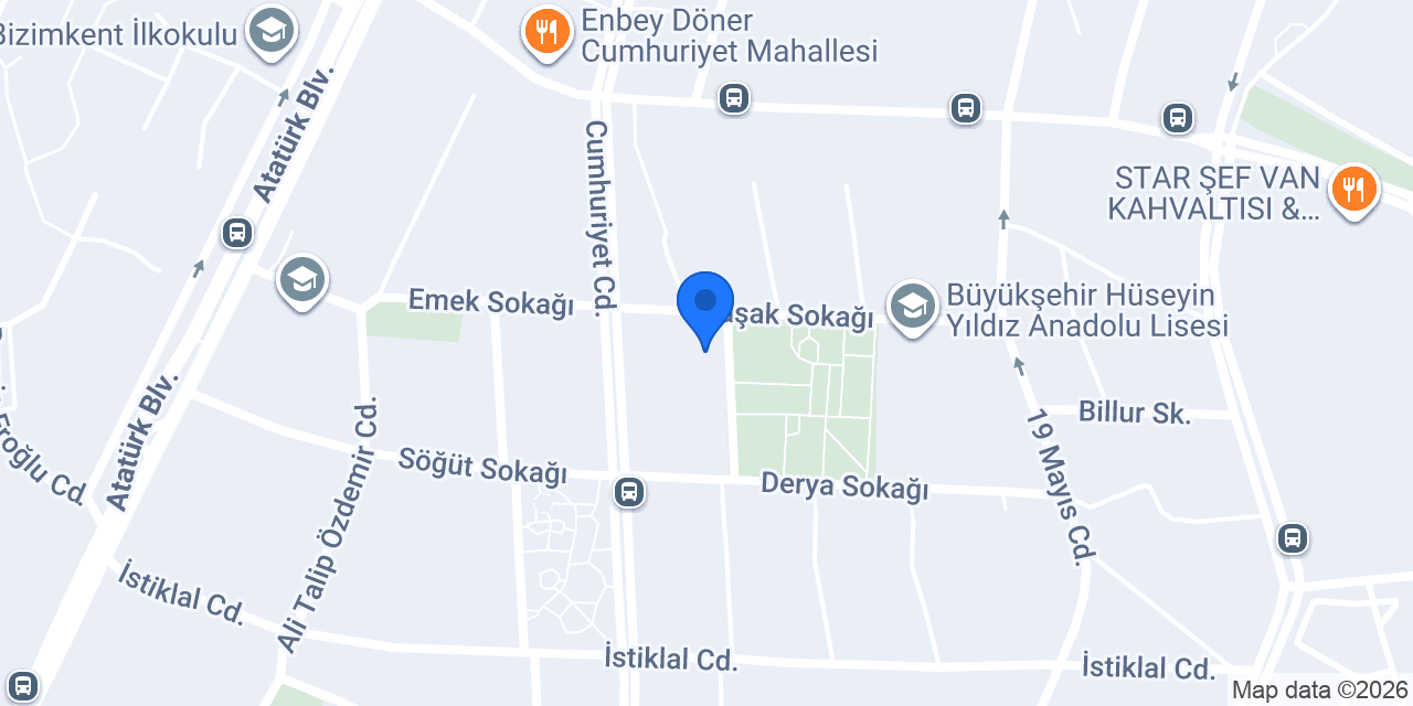 Atlas Kitabevi Sahaf konumu
