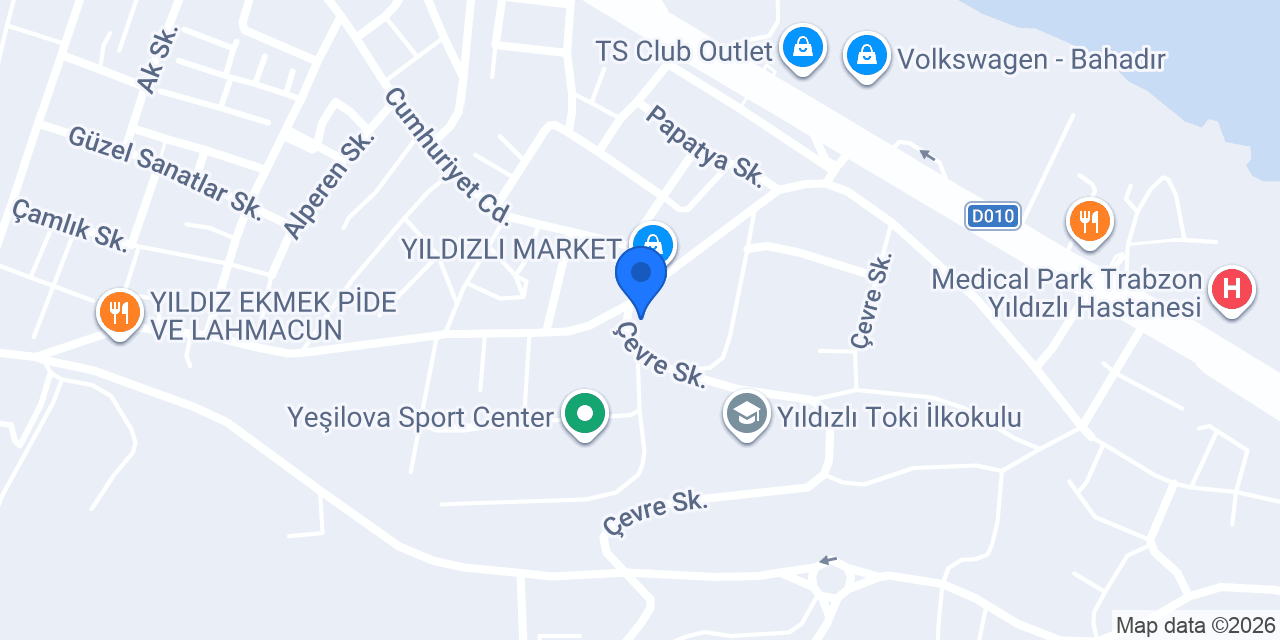 Palet Pastanesi Yıldızlı konumu