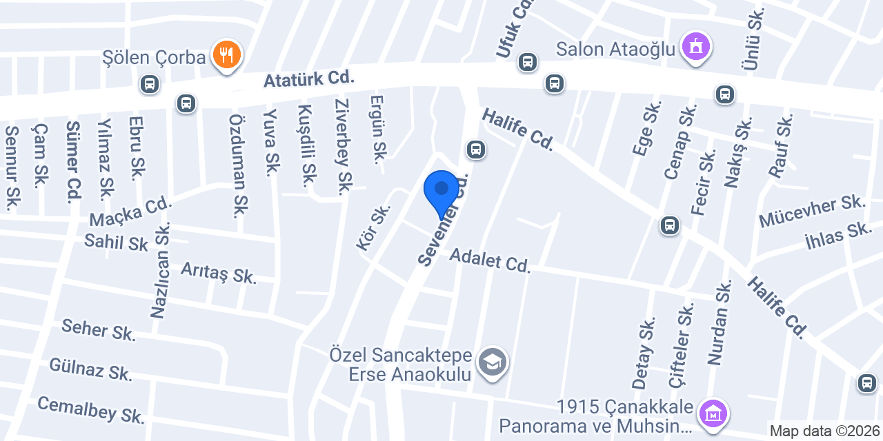Helvacı Ali - Sevenler Caddesi konumu