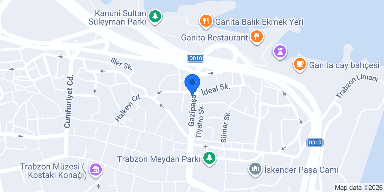 Mada Klinik Trabzon konumu