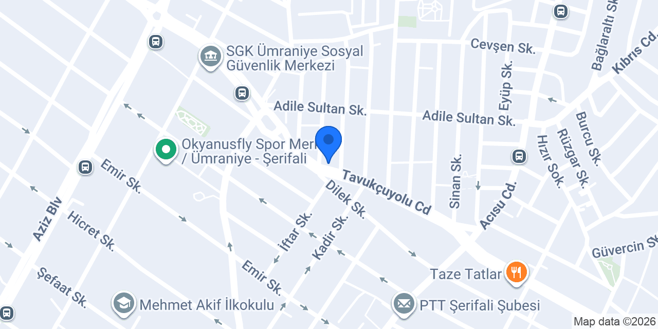 Menekşe Çiçek konumu
