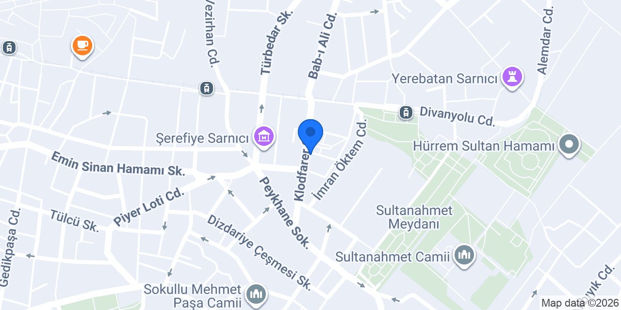 Shyra Restaurant - Sultanahmet konumu