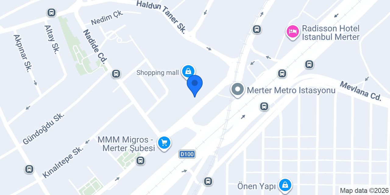 Halkbank Merter Ticari Şubesi konumu