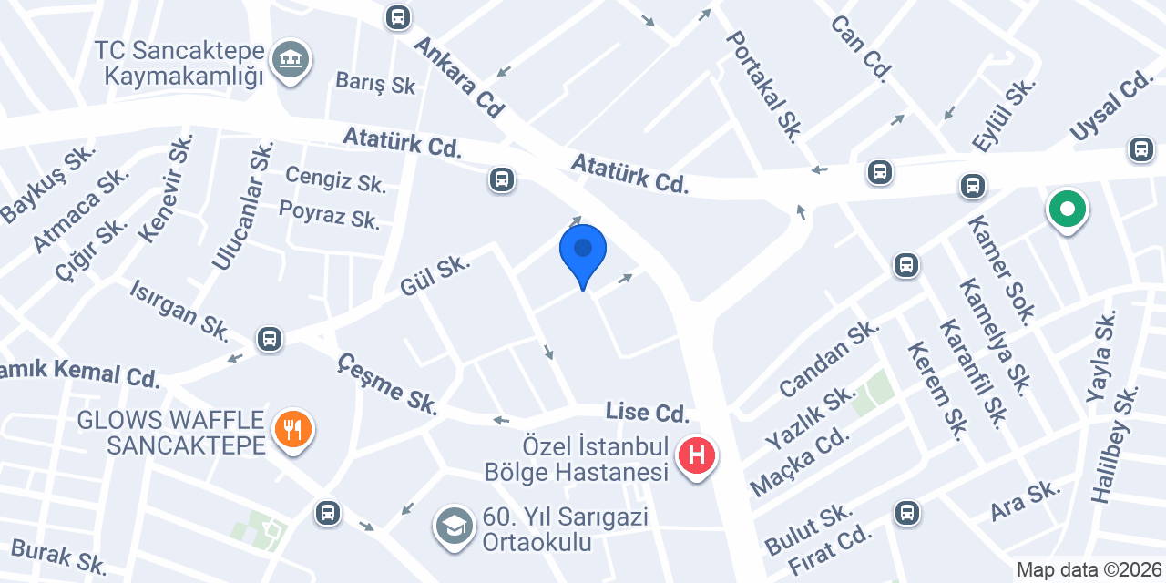 SANCAKTEPE MERKEZ TANTUNİ konumu