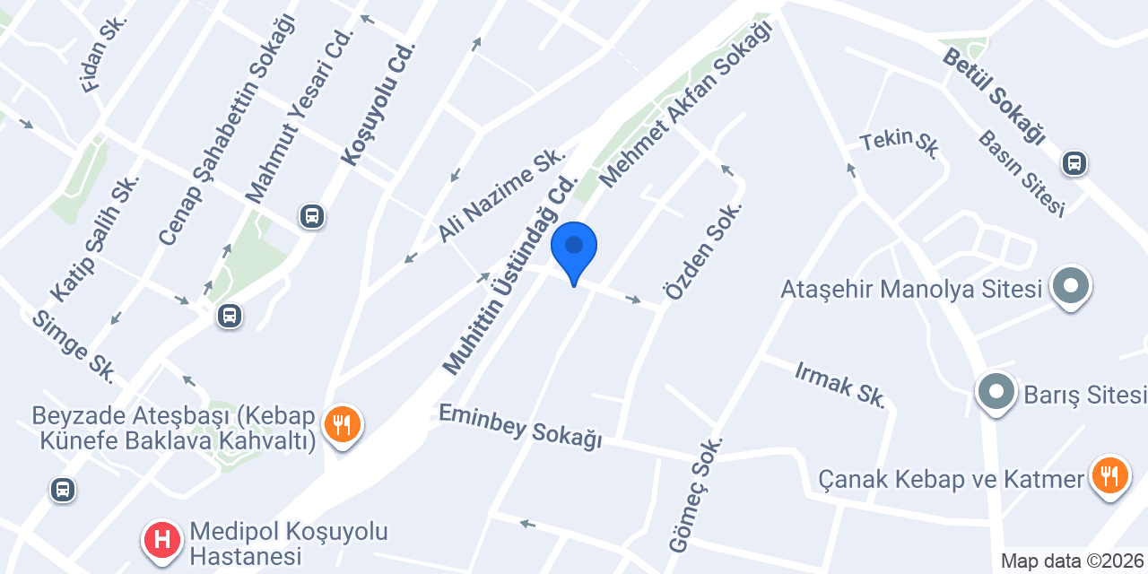 Koşuyolu Otopark konumu