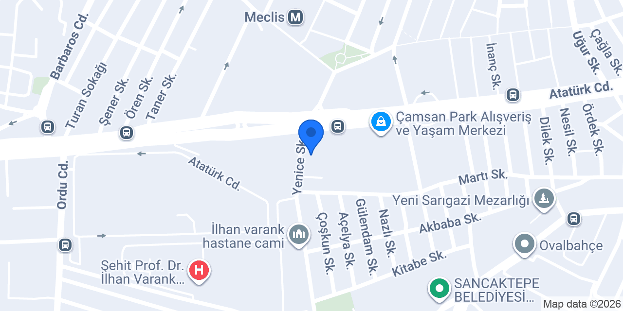 Çamsanpark Eczanesi konumu