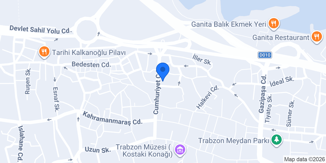 Ptt Baş Müdürlüğü konumu