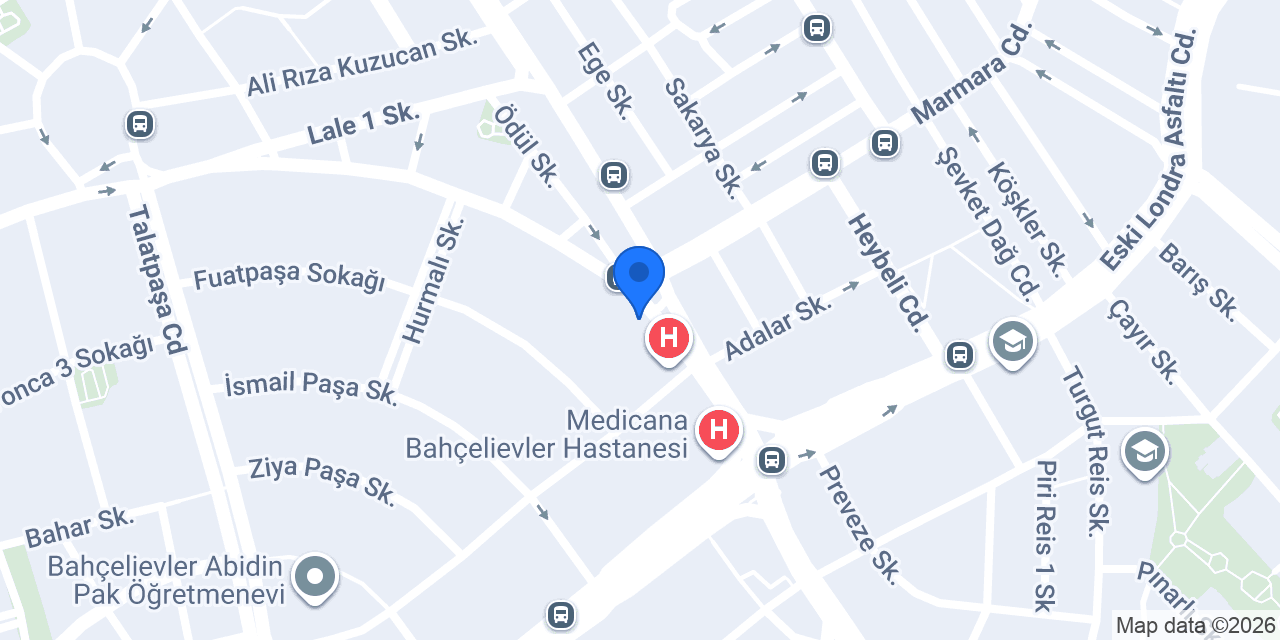 Vakıf Katılım Bahçelievler Şubesi konumu