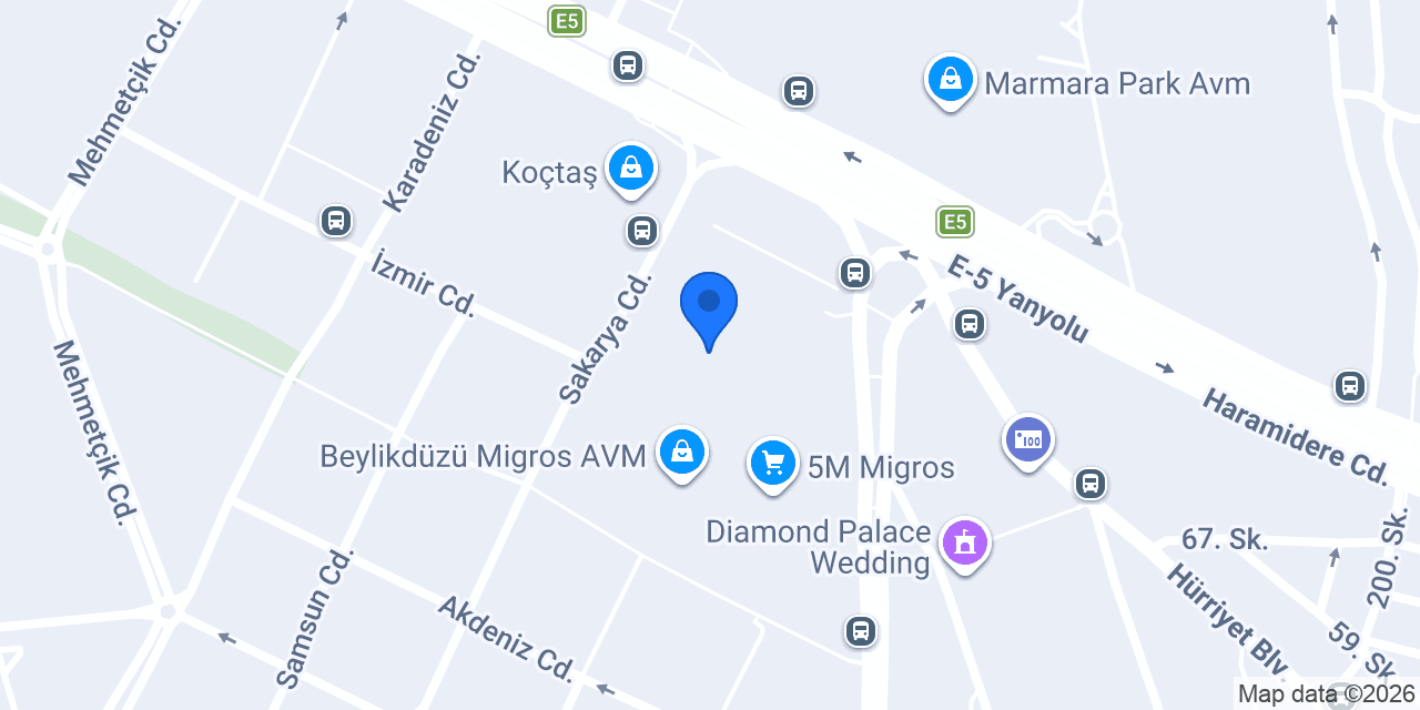 JOJOMAY Beylikdüzü Migros AVM konumu
