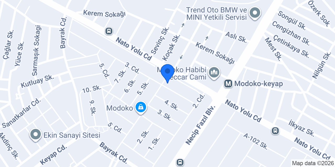 Ergül Mobilya Modoko konumu