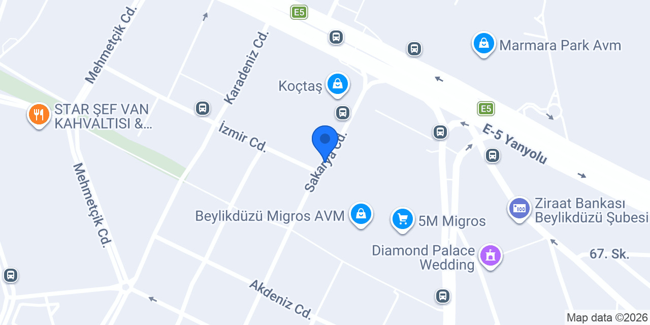 Avrasya Otopark konumu
