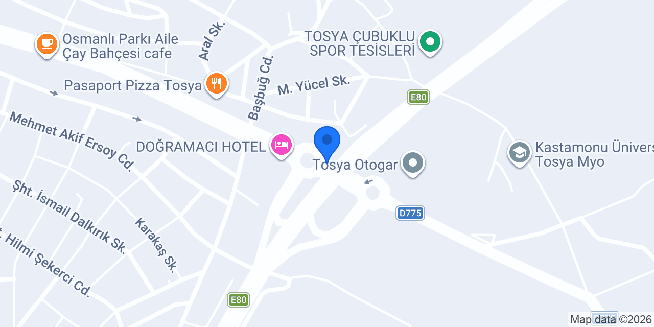Tosya ticari taksi konumu