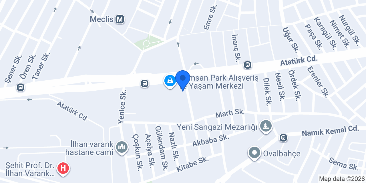MADO Sancaktepe Çamsan Park Avm konumu