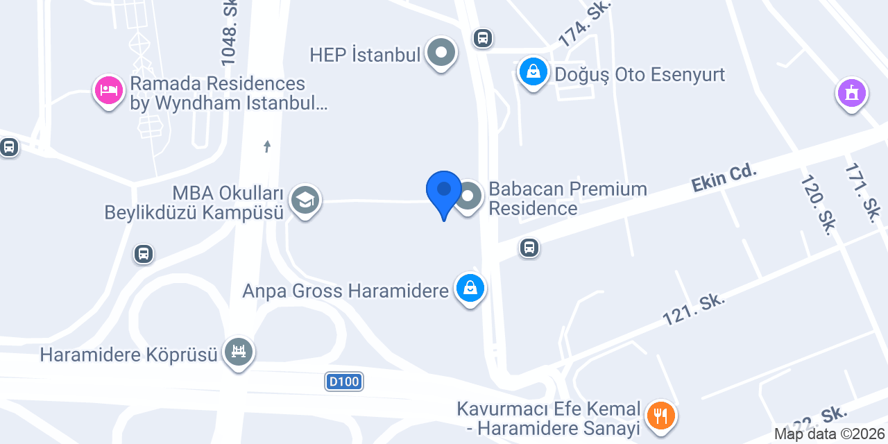 Pizzabulls Haramidere - Esenyurt konumu