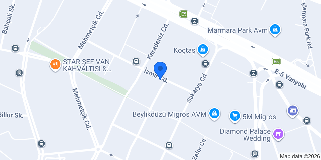 Beylikdüzü Refleksoloji (Uzm.Ref.Dilek Boztepe) konumu