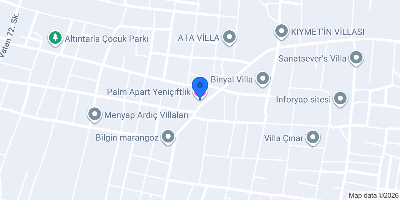 Palm Apart Yeniçiftlik konumu